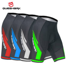 QUESHARK Breathable Men Cycling Shorts MTB Road Bike Downhill Shockproof Trunks Gel Padded Tights Pro Bicycle Riding Short Pants 2024 - buy cheap