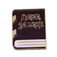 Murder she wrote brooch Jessica Fletcher classic detective TV show fans gift 2024 - buy cheap