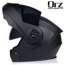 O envio gratuito de capacetes da motocicleta dupla viseira moto casco modular flip up capacete dot aprovado corrida motocross capacetes 2024 - compre barato