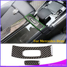 For Mercedes-Benz B-Class GLB 2020 Armrest Box Switch Stickers Real Carbon Fiber (Soft) Car Interior Modification Accessories 2024 - buy cheap