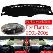 Para hyundai elantra 2001 2002 2003 2004 2005 2006 xd i30 anti-deslizamento esteira do painel capa almofada pára-sol dashmat proteger acessórios 2024 - compre barato