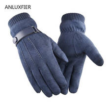 H9906 guantes para hombre, guantes gruesos de invierno con pantalla táctil térmica, de alta calidad, de conducción al aire libre, manoplas de mano simples 2024 - compra barato