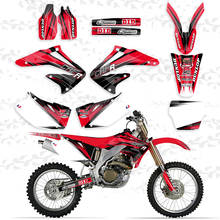 Adesivos equipe vermelha gráfica e fundos, estilo novo, para honda crf450r crf450 0174 2002 2003 crf 2004 450r crf 450 r, 450 2024 - compre barato