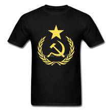 Communist Flag T-shirt Men C C C P T Shirt CCCP Tshirt Russian Putin President Tees Soviet Socialist Republics Labor Day Clothes 2024 - buy cheap