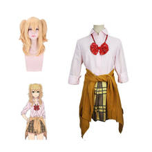 Disfraz de Anime Citrus Shitorasu Aihara Yuzu para niñas, camiseta, falda, suéter, medias y peluca, uniforme escolar de Cosplay, talla XL 2024 - compra barato