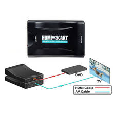 Hdmaters HDMI к Scart AV конвертер адаптер с кабелем питания supports Полный HD1080p вход 2024 - купить недорого