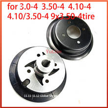 for 3.00-4 3.50-4 4.10-4 4.10/3.50-4 9x3.50-4 tire tyre 4 inch aluminum alloy wheel rim Keyway hub 17mm or 19mm Inner hole 2024 - buy cheap