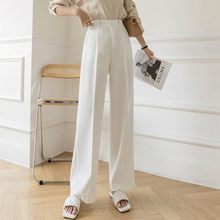 Women Elegant Solid High Waist Wide Leg Pants 2021 New Spring Summer Korea Casual Straight Suits Pant Female Loose Long Trousers 2024 - buy cheap