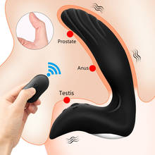 Vibrador con tapón Anal para hombre, masajeador de próstata, estimulador con carga USB, tapón Anal inalámbrico de silicona, Juguetes sexuales con Control remoto 2024 - compra barato