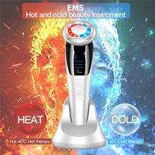 Ultrasonic Hot Cool Massager EMS Facial Lifting Ion LED Photon Light Therapy Skin Rejuvenation Device RF EMS Face Lift Machine 2024 - buy cheap