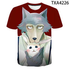 2020 New Beastars Cartoon Anime T Shirt 3D Wolf Animal Printed Men Women Children Tee Summer Boy Girl Kids Tops Cool Tees 2024 - buy cheap