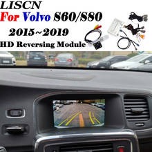 Câmera traseira para volvo, adaptador de câmera frontal e traseira para volvo s60 s80 2015 2016 2017 2018 2019, interface original, módulo de melhoria 2024 - compre barato