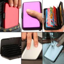 Men Business ID Credit Card Fashion Women Pocket Waterproof Wallet Holder Case Glossy Box Card Case 2024 - buy cheap