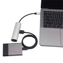 Convertidor HUB 5 en 1 USB 3,1 tipo C, adaptador divisor múltiple de 4 puertos para macbook 2024 - compra barato