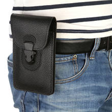 Men Cellphone PU Leather Loop Holster Case Belt Waist Bag Props Purse Phone Wallet Cell Phone Bag Protection Case Belt Bag 2024 - buy cheap