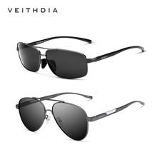 2PCS VEITHDIA Men Vintage Aluminum Polarized Sunglasses Classic Brand Sun glasses Photochromic Lens Driving Shades For Men 2024 - buy cheap
