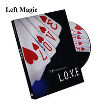 L.O.V.E (DVD y gimmeck)-tarjeta de trucos de magia, para amantes, diversión, escenario, primer plano, accesorios de magia, ilusionismo 2024 - compra barato
