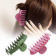 Pinza de plástico resistente para el pelo para mujer, pinza de gran tamaño, pinza de cangrejo, accesorios para el cabello, 3G, 2cps 2024 - compra barato