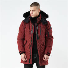 2019 Men's Winter Jacket Men Hooded Fur Coat Thick Casual Outwear Parkas Hombre Padded Windproof Cotton Windbreaker Warm Coat 2024 - buy cheap