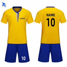 Kit de camisas de futebol personalizadas para adultos e crianças, camiseta de manga curta + shorts, roupa esportiva, uniforme de treino de equipe, 20-21 2024 - compre barato
