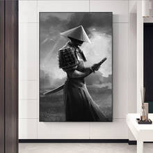 Japanese Samurai Canvas Painting Modern Wall Art Pictures Abstract For Living Room Home Decoration Posters And Prints 2024 - buy cheap