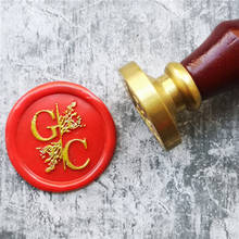 1 DIY customize double Name 2 initials personalized Letter stamp/Sealing Wax /wedding Wax Seal Stamp Custom invitations envelop 2024 - buy cheap