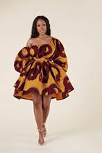 Vestido de verão feminino, vestido com alça, roupa estilo africano, 2020 2024 - compre barato