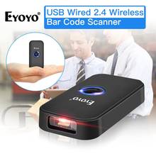 Eyoyo EY-009L портативный карманный 1D сканер штрих-кода Bluetooth USB проводной и беспроводной считыватель штрих-кода для Android IOS ручной сканер 2024 - купить недорого