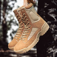 Zapatos militares tácticos para deportes al aire libre para hombre, botas antideslizantes para acampar, escalar, montaña, senderismo y caza, otoño 2024 - compra barato