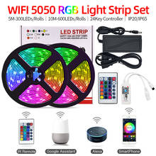 Bluetooth LED Strip Lights RGB 5050 SMD Flexible Ribbon Waterproof RGB LED Light 5M 10M Tape Diode DC 12V Control 2024 - buy cheap