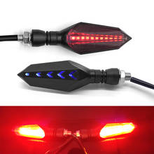 Motocicleta led turn signal lâmpada sequencial fluindo flash luz indicadora para honda cb650f vt1100 grom msx125 msx 125 300 2024 - compre barato