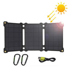 Cargador Solar de alta eficiencia, cargador de Panel Solar USB de 5V, cargador Solar portátil plegable para teléfonos móviles iPhone y tabletas 2024 - compra barato