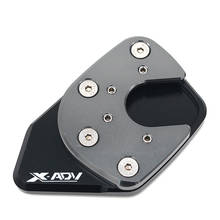 Free Shipping Motorcycle Side Stand Pad Plate Kickstand Enlarger Support Extension for HONDA XADV X-ADV 750 2017 2018 X ADV 2024 - buy cheap