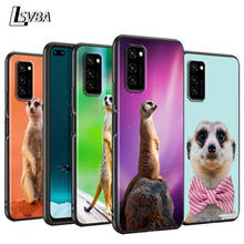 Bonito bebê meerkat silicone caso de telefone para huawei p30 p20 p40 lite e pro p inteligente z plus 2019 p10 p9 lite preto capa 2024 - compre barato