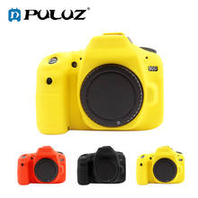 PULUZ мягкий силиконовый резиновый защитный корпус для камеры чехол для Canon EOS 90D DSLR камера сумка защитный чехол для корпуса 2024 - купить недорого