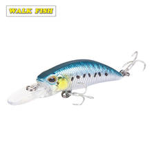 Walk Fish-Mini cebo duro Crankbait, cebo de pesca de plástico duro con ojos 3D, Minnow, 65mm, 5g, profundidad de pesaje de 1-2M, Señuelos de Pesca flotantes 2024 - compra barato