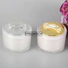 100pcs 5g 10g Acrylic White Cream Jar, Empty Cosmetic Packing Container Sample Tins F3612 2024 - купить недорого