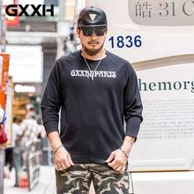 GXXH Men Brand Large Size Men's T Shirts Casual Long Sleeve Oversized High-quality Letter Printed Tee Male Plus Size 7xl 6XL 5XL 2024 - buy cheap