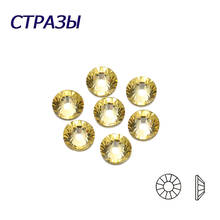 Jonquil-diamantes de imitación CTPA3bI de todos los tamaños, Strass sin fijación térmica, cristales amarillos, adornos para manicura, joyería 2024 - compra barato