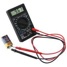 Profissional dt832 multímetro digital lcd dc ac voltímetro amperímetro ohm tester 62kd 2024 - compre barato