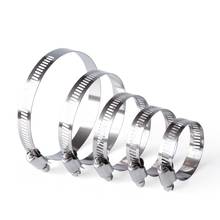 5/10pcs Stainless Steel Adjustable Drive Hose Clamp Fuel Line Worm Size Clip Hoop Hose Clamp Free shipping 2023 - купить недорого