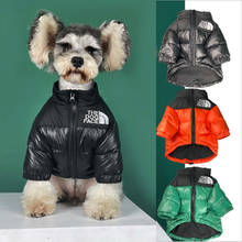 Chaqueta de invierno con cara de perro, abrigo cálido con costuras gruesas para mascotas, chaleco para cachorros, perros pequeños y medianos 2024 - compra barato