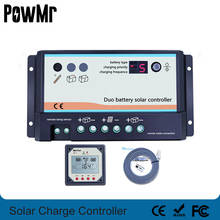 Контроллер солнечного зарядного устройства Epever 20A PWM 12 В 24 в двойной солнечный регулятор батареи с дистанционным ЖК-метром MT-1For RVs караваны и ... 2024 - купить недорого
