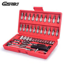 46-Piece 1/4 Inch Drive Screwdriver Set Socket Wrench Household Tools Kit Car Repair Tool Sets for Bicycle Bike Ratchet Set 2024 - buy cheap