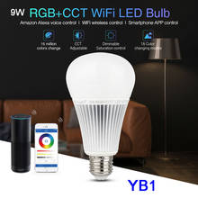 YB1 Wifi E27 9W RGB+CCTLED Bulb Lamp Milight Dimmable 2 in 1 Smart Light AC 110V 220V Miboxer 2.4G Wireless Remote/Voice control 2024 - buy cheap