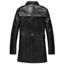 Men's Leather Genuine Goatskin Coat Autumn Winter Jacket Men Streetwear Windbreaker Long Coats Chaqueta Hombre MY1600 2024 - buy cheap