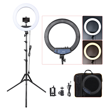 FOSOTO RL-18II Led Ring Light 18 Inch Ring Lamp 55W Ringlight Photography Lamp With Tripod Stand For Phone Makeup Youtube Tiktok 2024 - buy cheap