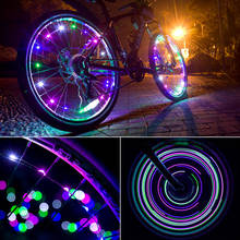 USB Rechargeable Bike Wheel Spokes Lights 20 LED Wheel Flash Spoke Night Riding Safety Warning Decoration Flashling Light 2024 - buy cheap