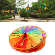 2018 Rainbow Wheel Windmill Wind Spinner Whirligig Garden Funny Children Toys Drop shipping 2024 - buy cheap