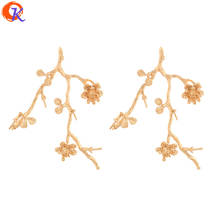 Cordial Design 20Pcs 36*59MM Jewelry Accessories/Hand Made/Earrings Connectors/Flower Shape/Copper/DIY Making/Earring Findings 2024 - buy cheap